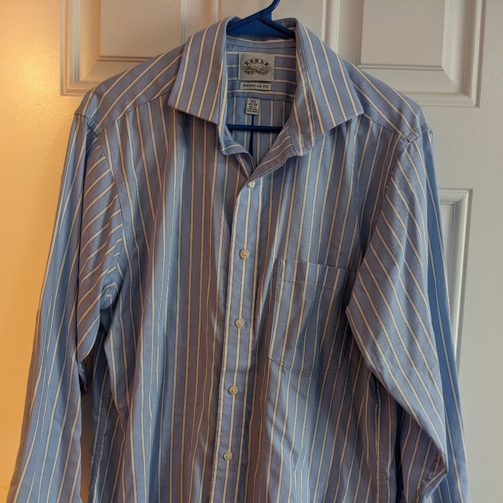 Men's light blue striped shirt